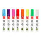 Marcador giz liquido cx 8 un. cores sortidas. 3