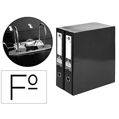 Modulo 2 pastas arq, L 75 preto.