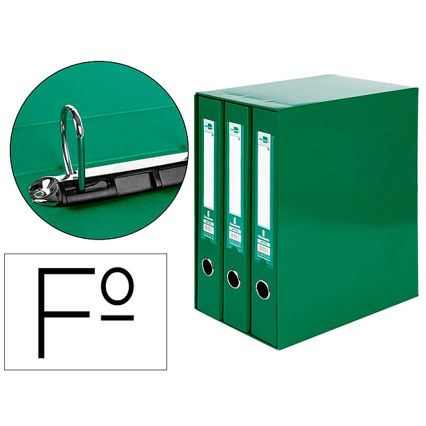 Modulo de 3 pastas de arquivo L60 verde 1