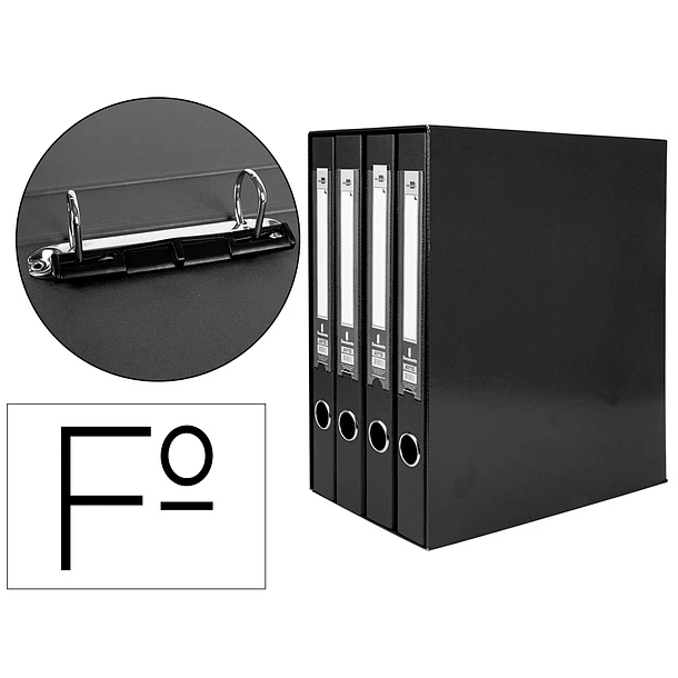 Modulo  4 pastas arq. L35 preto 1