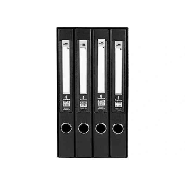 Modulo  4 pastas arq. L35 preto 2