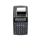 Calculadora  c/ impressora rolo 12 digitos preta. 2