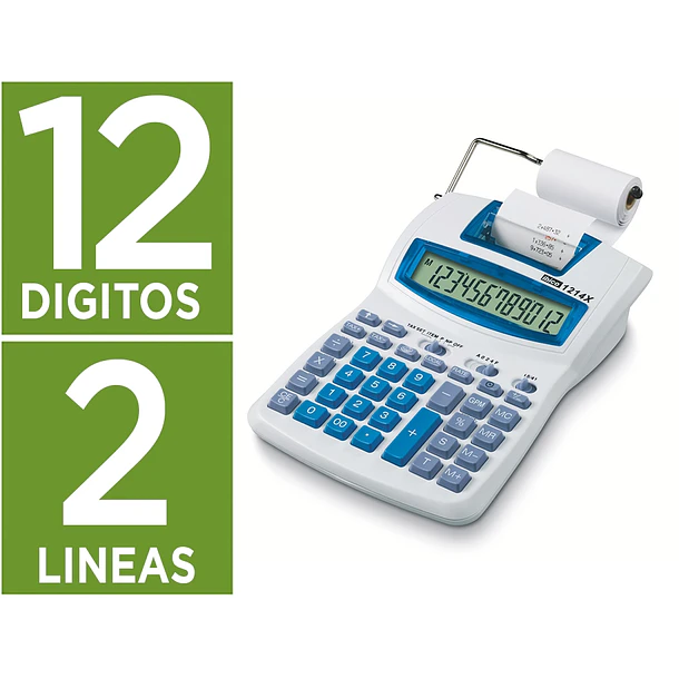    Calculadora ibico c/rolo 12 digitos impressao  