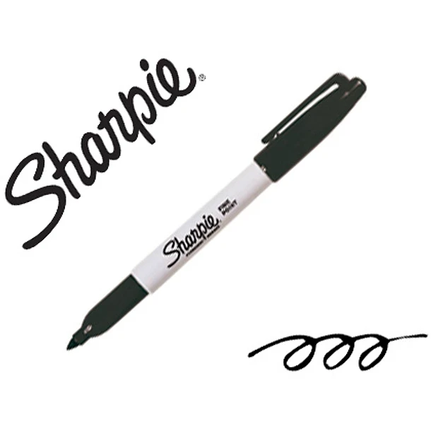    Marcador sharpie 1 mm preto cx 12 