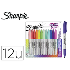 Marcador sharpie 0.9 mm blister de 12 un. cores sortidas.