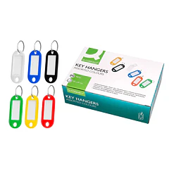 chaveiros porta-etiquetas cx 240 un cores sortidas.