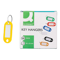 Chaveiro porta-etiquetas  amarelo cx 100 un