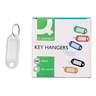 Chaveiro porta-etiquetas branco cx 100 un 1