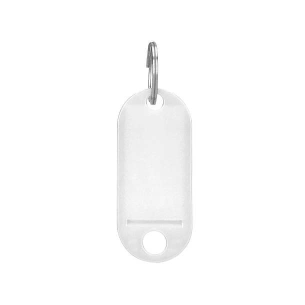 Chaveiro porta-etiquetas branco cx 100 un 2