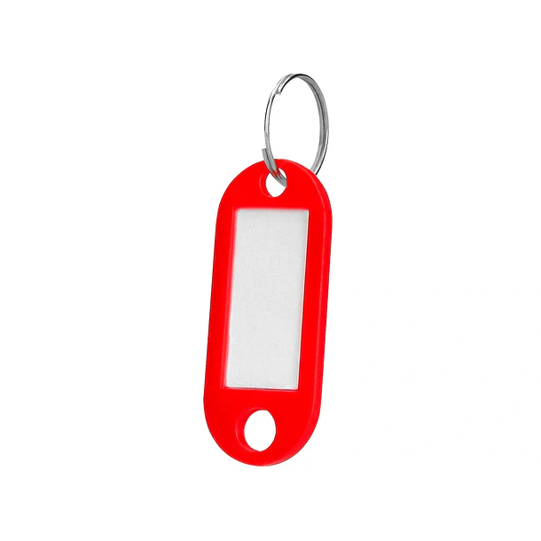 Chaveiro porta-etiquetas vermelho cx 100 un 2