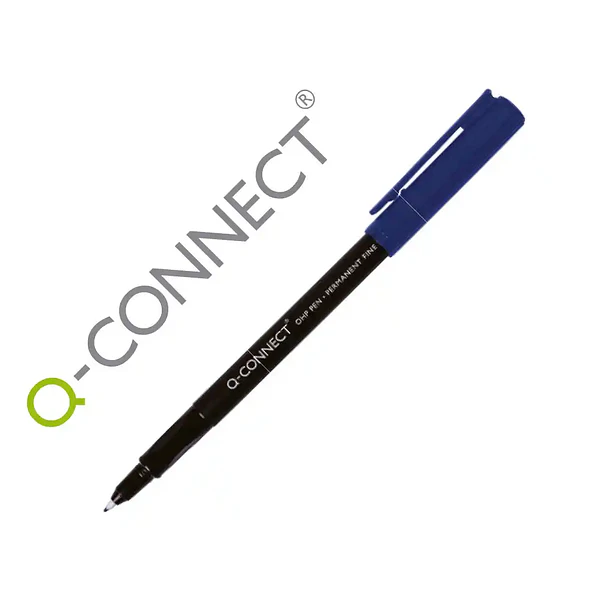  Marcador  ponta fibra  0.5 mm azul cx 10 