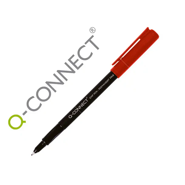  Marcador  ponta fibra  0.5 mm vermelho cx 10 