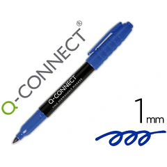 Marcador ponta fibra 1.0mm azul cx 10