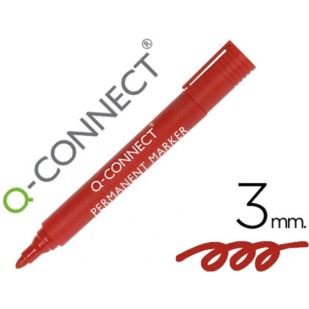 Marcador  vermelho 3.0 mm. cx 10 1