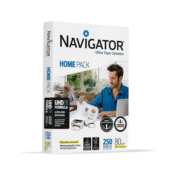 Papel fotocopia A4 80gr Navigator 250 fl 