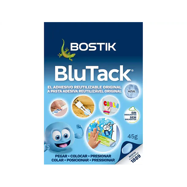 Massa adesiva BOSTICK BLU-TACK pack 12 un. 