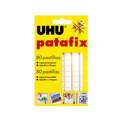 Massa adesiva UHU PATAFIX branco.