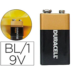 Pilha DURACELL alcalina 9v  1 un.
