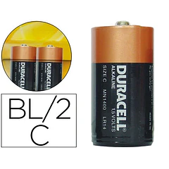 Pilha DURACELL alcalina LR14 2 un.