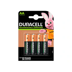 Pilha DURACELL recarregavel AA  4 un