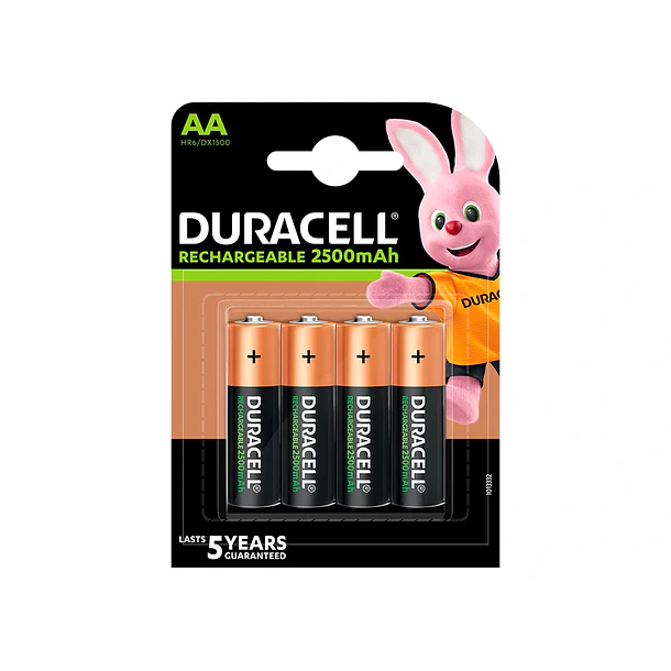 Pilha DURACELL recarregavel AA  4 un 