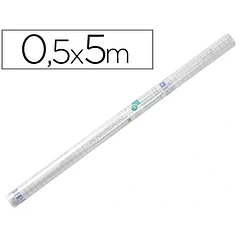 Plástico autocolante 0,50x5mt 50mic.
