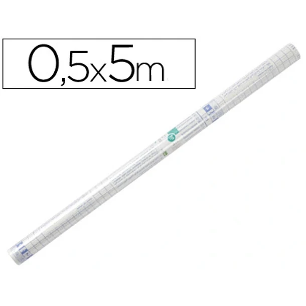 Plástico autocolante 0,50x5mt 50mic. 