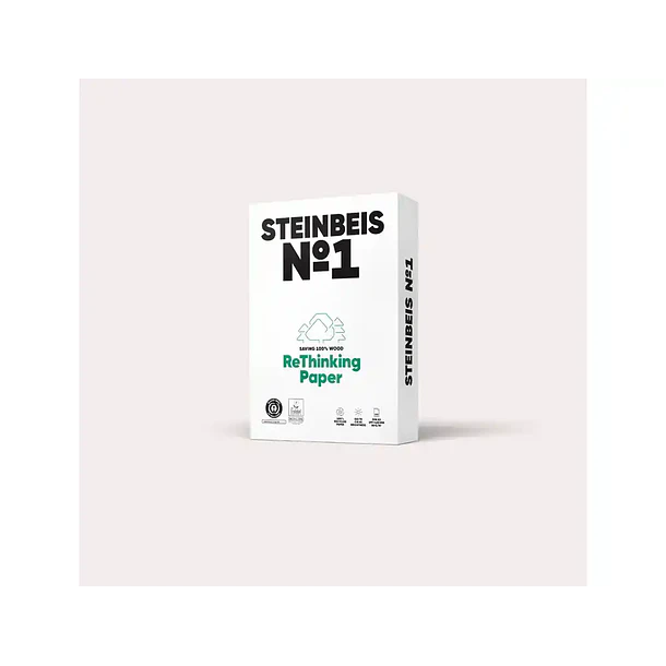 Papel fotocopia A3 80gr Steinbeis reciclado 500 fl 
