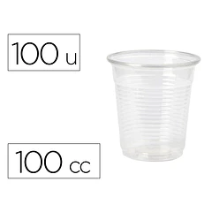  Copo plástico transparente 100 cc 100 un.
