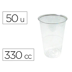  Copo plástico transparente 330 cc 50 un.