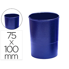 Porta lapis azul opaco
