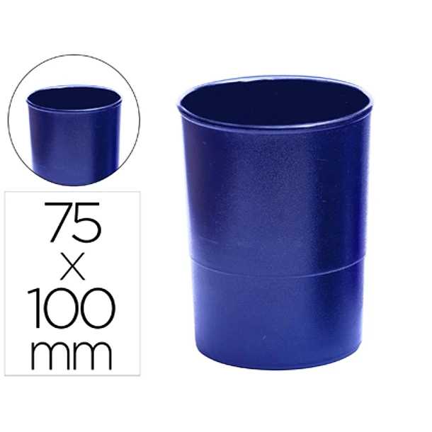 Porta lapis azul opaco 