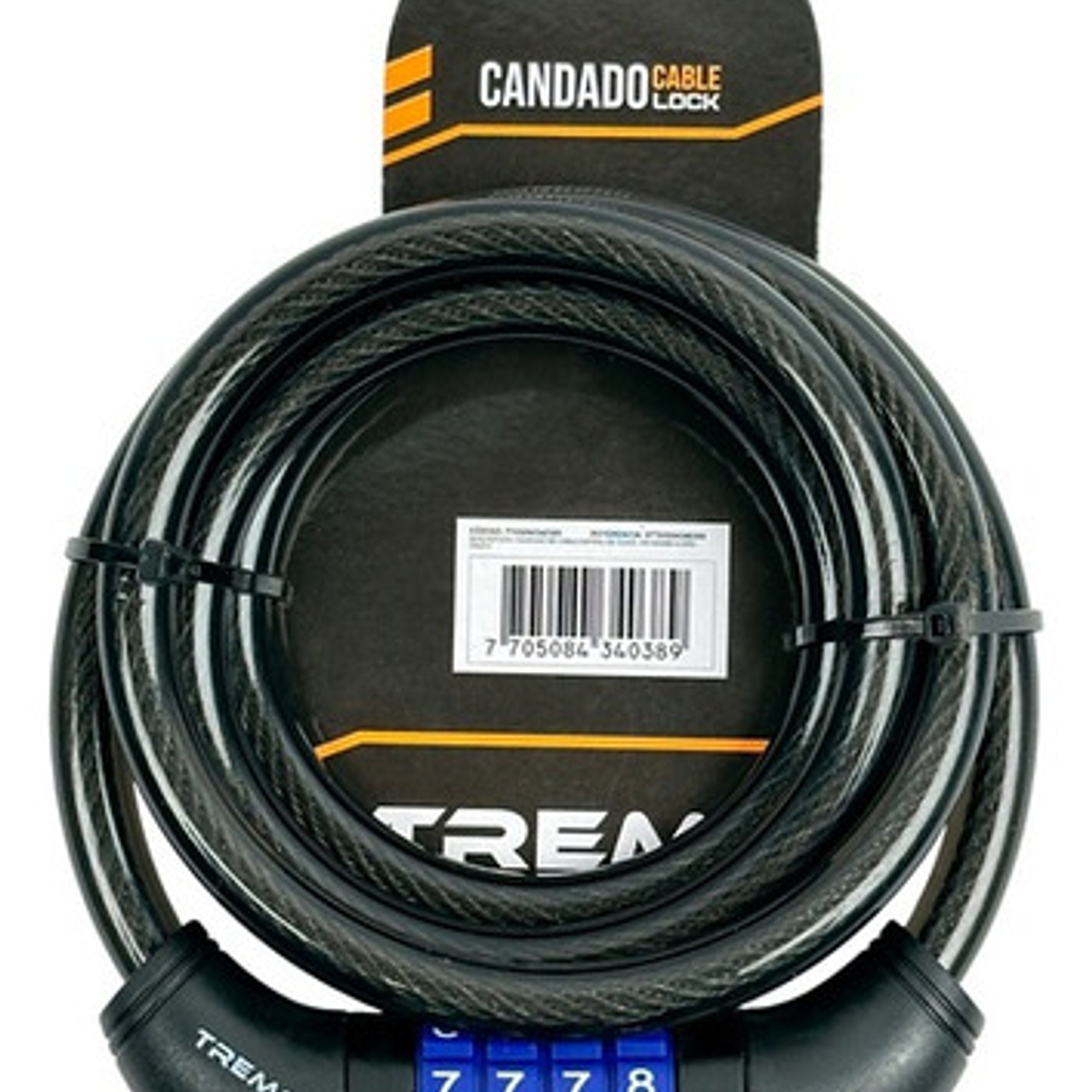 Candado Cable Espiral Clave  2