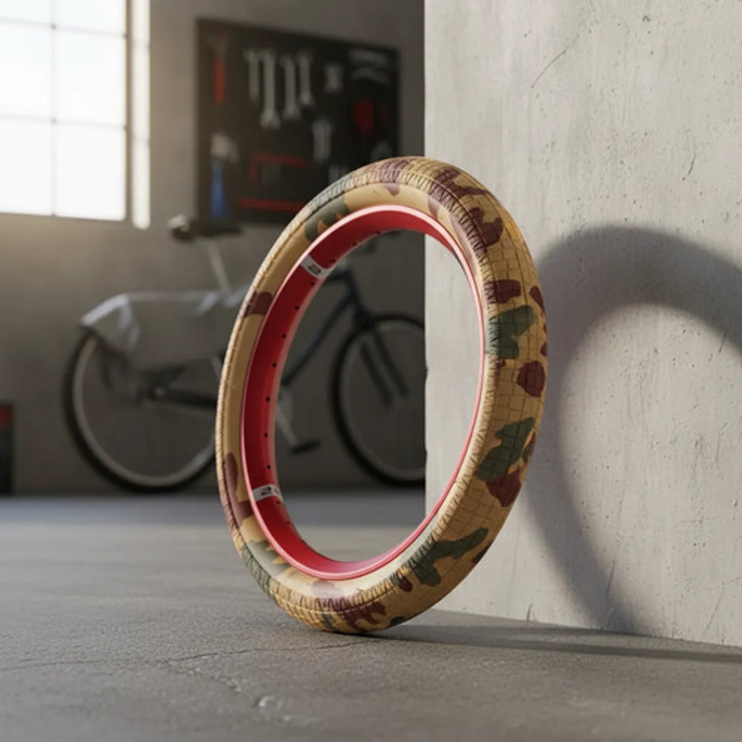 Llanta Innova Camuflado 20x2.40 Para Bmx Freestyle Crema/marrón/verde 2