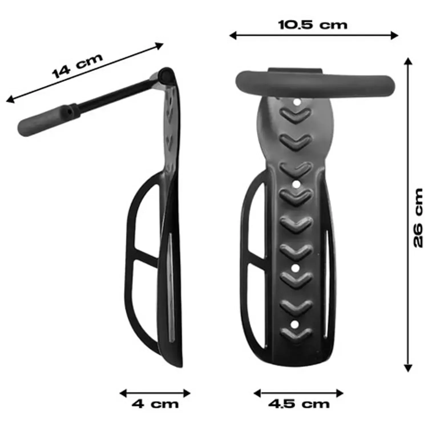 Soporte Gancho Pared Para Bicicleta Con Tornillos Y Chazos  4