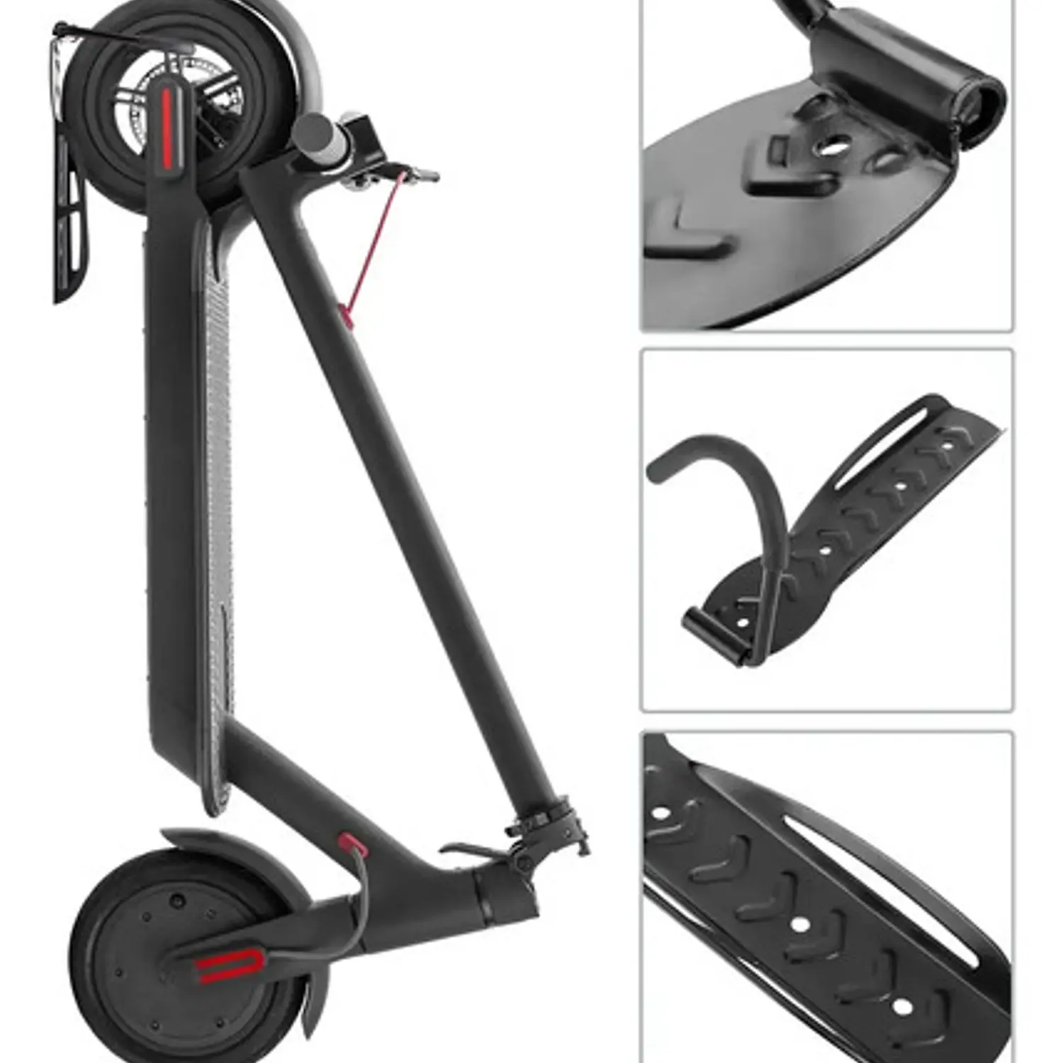 Soporte Gancho Pared Para Bicicleta Con Tornillos Y Chazos  7