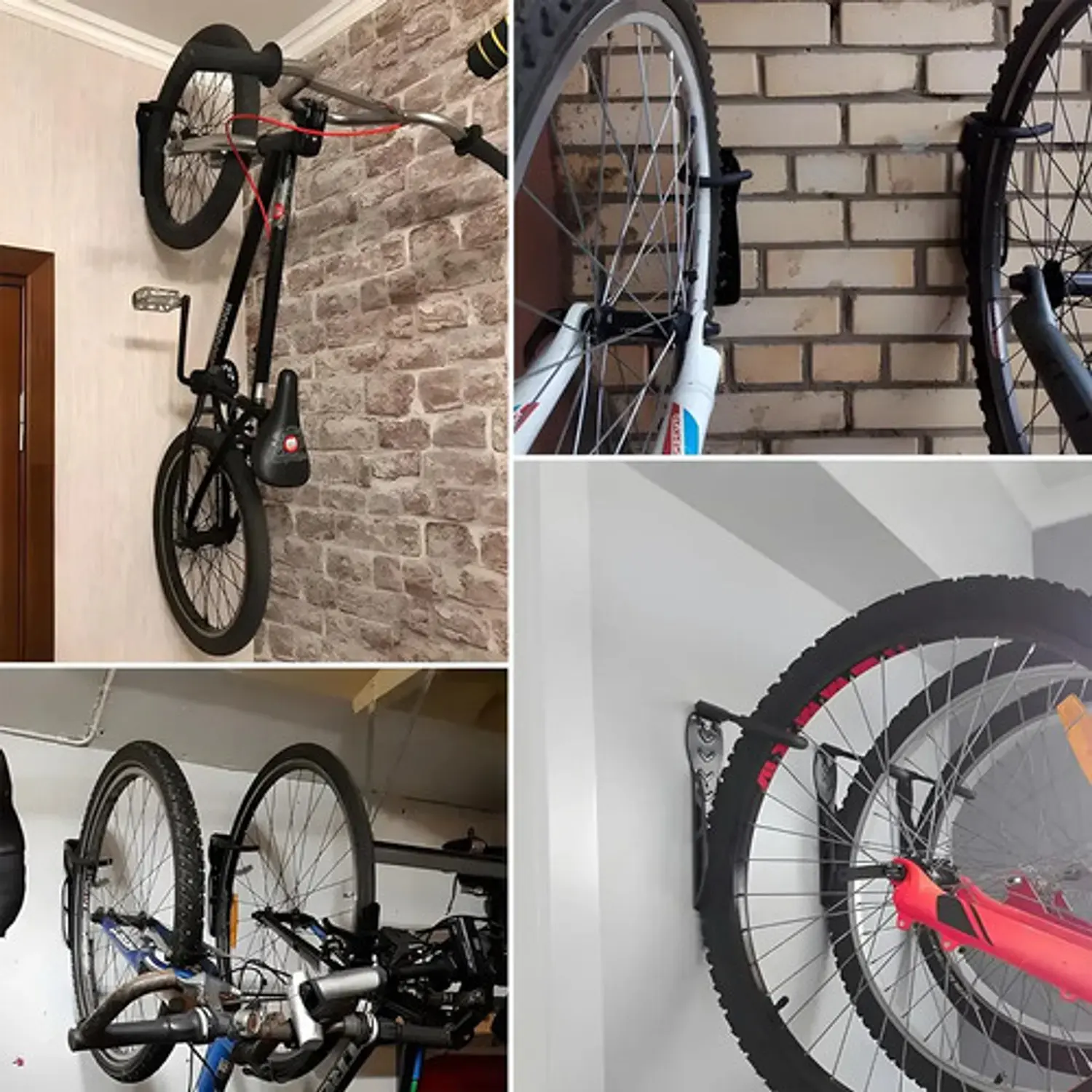 Soporte Gancho Pared Para Bicicleta Con Tornillos Y Chazos  8