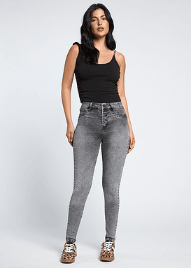 Jeans Tiro Alto Pitillo 2089