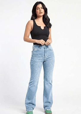 Jeans Pants Strass 2099