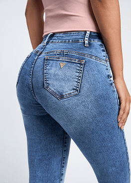 Jeans Tiro Alto Pitillo 2096