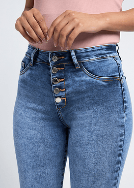Jeans Tiro Alto Pitillo 2096