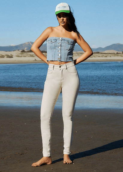 Jeans Tiro Alto Pitillo 2094