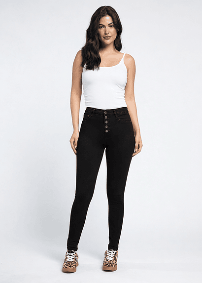 Jeans Tiro Alto Pitillo 2138