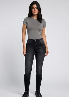 Jeans Mujer Tiro Alto Pitillo 2142