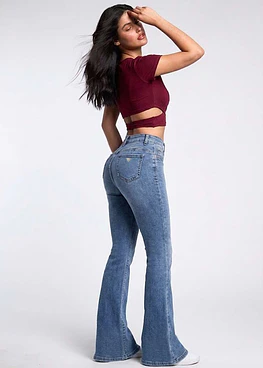 Jeans Mujer Flare 2129