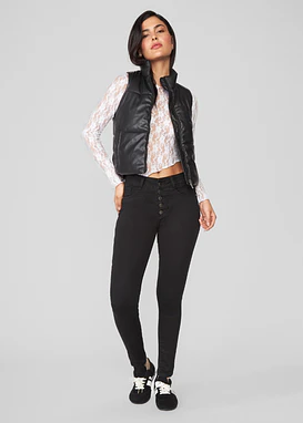 Jeans Mujer Tiro Alto Pitillo 2138