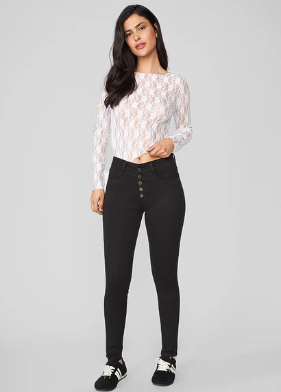 Jeans Mujer Tiro Alto Pitillo 2138
