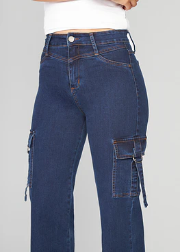 Jeans Mujer Pants Cargo 2121