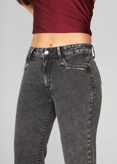 Jeans Mujer Pants Tiro Medio 1921