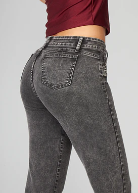 Jeans Mujer Pants Tiro Medio 1921